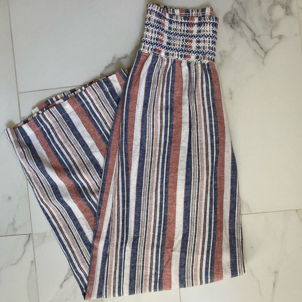 Rewash smocked wide leg pants
